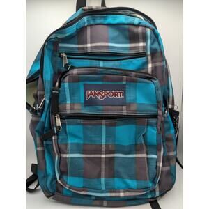 Jansport Book bag 5 Pocket Large Zip Backpack Mesh Water Bottle Pouch
